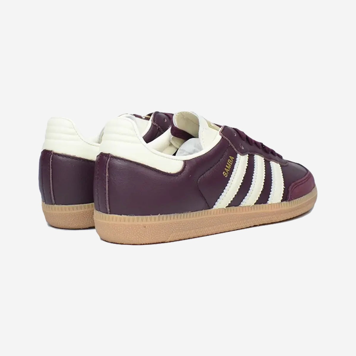 Adidas Samba OG Maroon Gold Metallic
