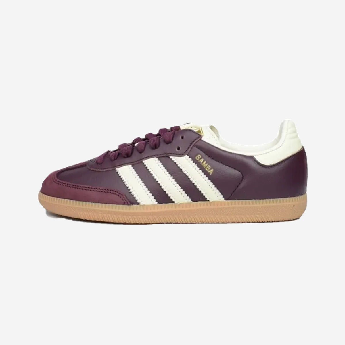 Adidas Samba OG Maroon Gold Metallic