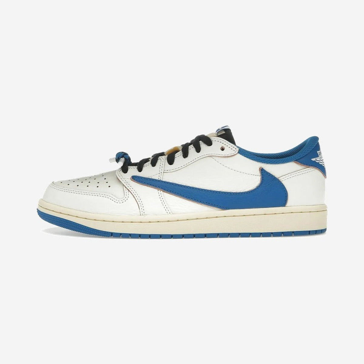 Air Jordan 1 Retro Low OG SP Fragment x Travis Scott Sail Military Blue