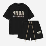 Fear of God Essentials NBA Black Grey Summer Set