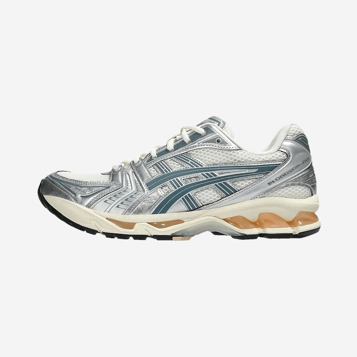 ASICS Gel-Kayano 14 Birch Pure Silver Teal Gold