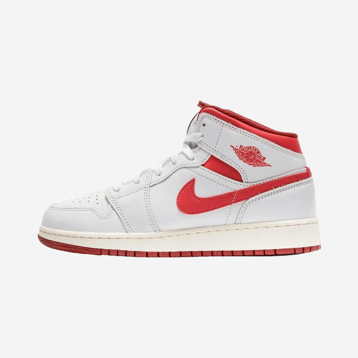 Air Jordan 1 Mid SE White Dune Red