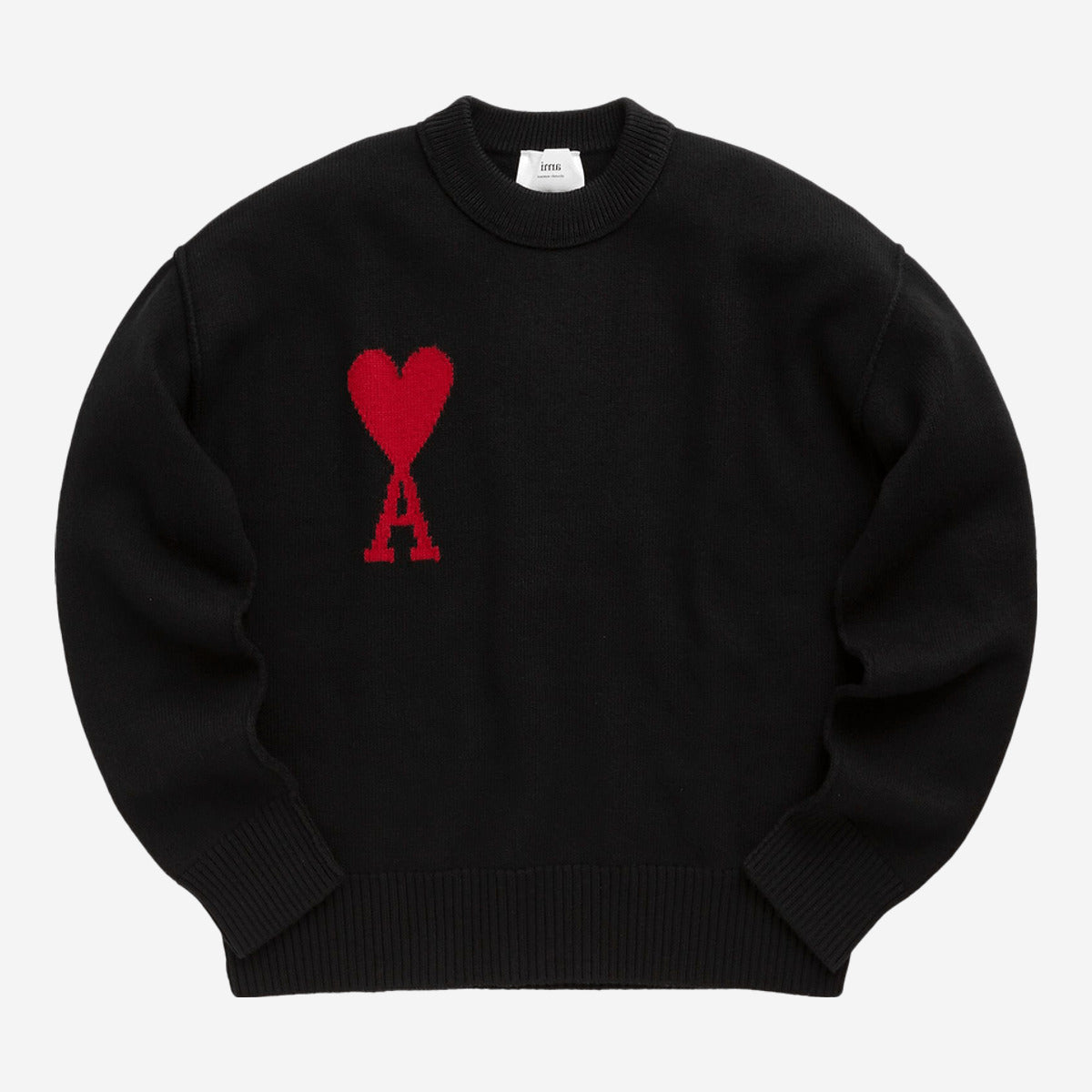 Ami Sweater 'Black/Red' BFUKS006.018.009 — Abbigliamento Ami su LAB19