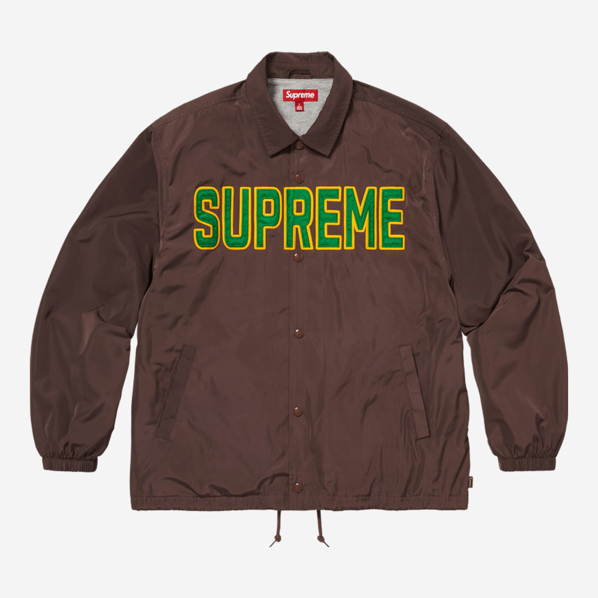 Supreme Spellout Coaches Jacket 'Brown' SS26J106-BROWN — Abbigliamento Supreme su LAB19
