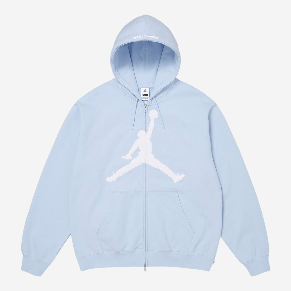 Supreme x Jordan Zip Up Hooded Sweatshirt 'Light Blue' SS26SW24-LIGHT-BLUE — Abbigliamento Supreme su LAB19
