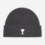 Ami Paris Beanie Grey White
