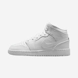 Jordan 1 Mid Triple White (2023) (GS)