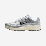 Nike P-6000 White Metallic Silver Flat Silver Black
