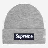 Supreme New Era Box Logo Beanie 'Heather Grey'
