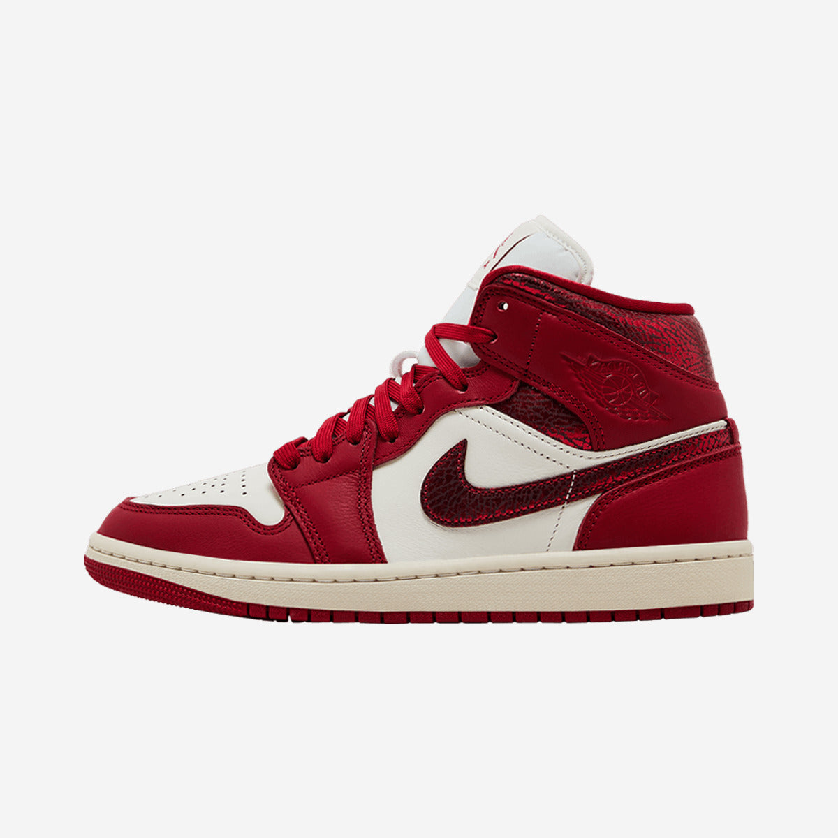 Jordan 1 Mid SE Red Cracked Leather (Women's) HJ9337-106 — Sneakers Air Jordan su LAB19