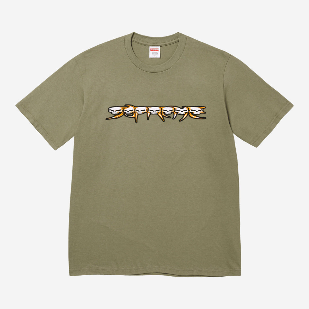 Supreme Skulls Spellout Tee 'Light Olive' FW26T24-LIGHT-OLIVE — Abbigliamento Supreme su LAB19