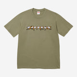 Supreme Skulls Spellout Tee 'Light Olive'