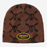 Supreme x Vanson Leathers Skull Beanie 'Brown'