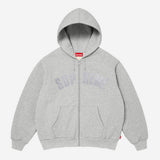 Supreme Arc Thermal Lined Zip Up Hooded Sweatshirt 'Heather Grey'
