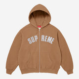 Supreme Arc Thermal Lined Zip Up Hooded Sweatshirt 'Light Brown'