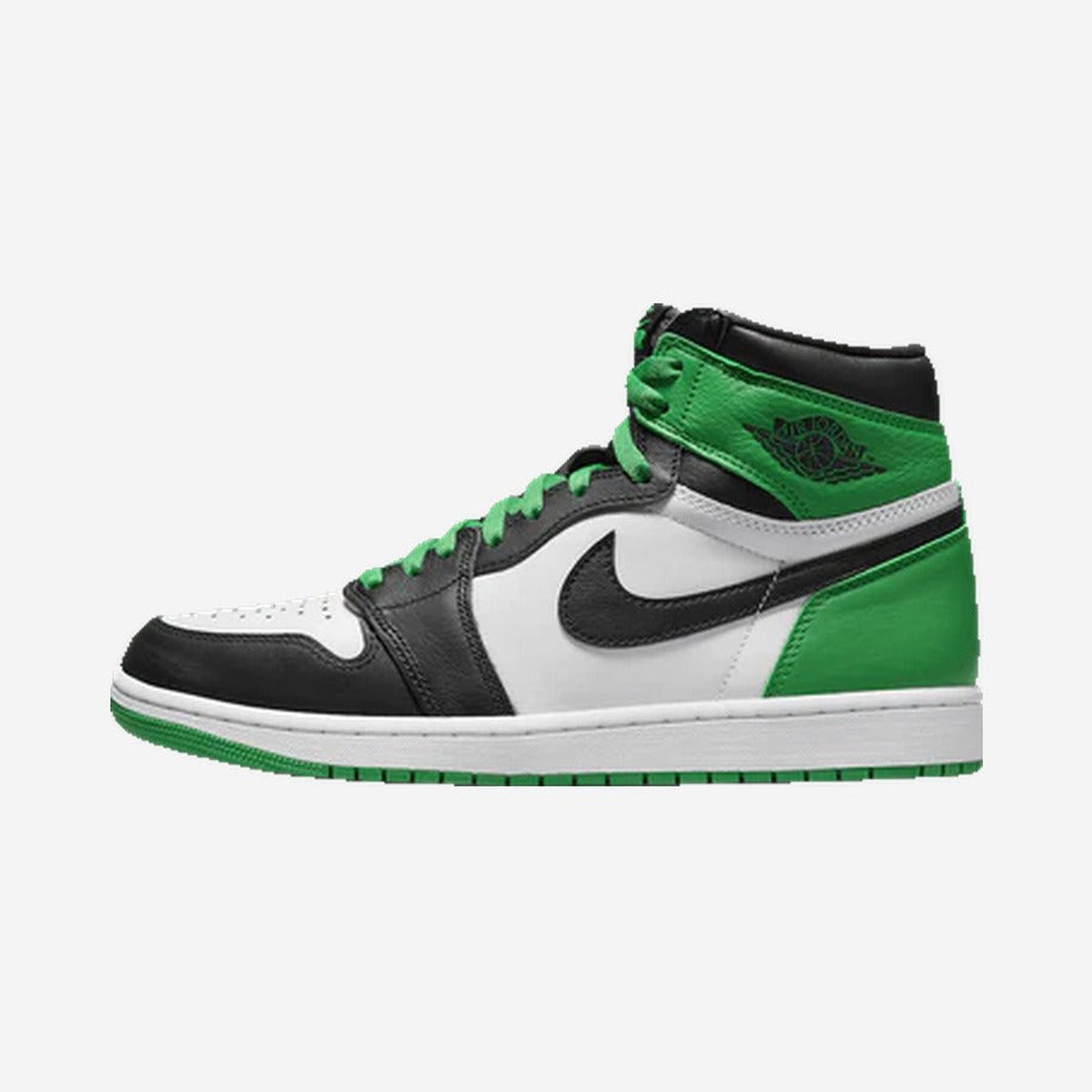 Air Jordan 1 High Black Lucky Green