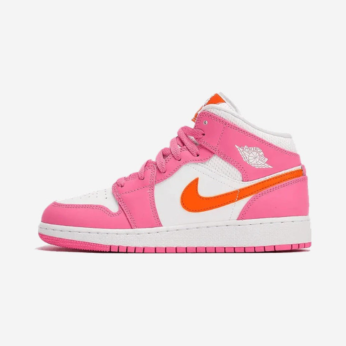 Air Jordan 1 Mid Pinksicle Safety Orange