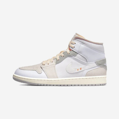Air Jordan 1 Mid SE Craft Inside Out White Grey