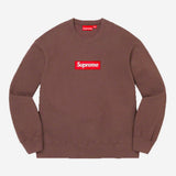 Supreme Box Logo Crewneck Brown