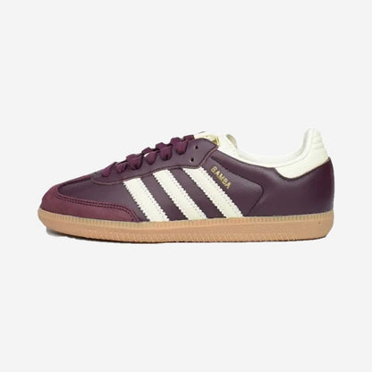 Adidas Samba OG Maroon Gold Metallic