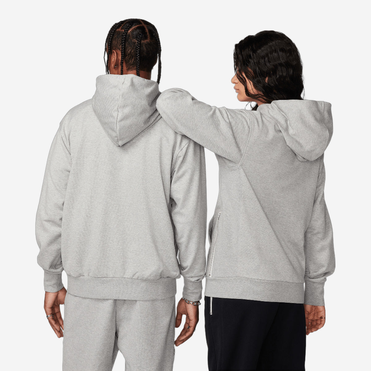 Nike Standard Issue Men's Dri-FIT Full-Zip Basketball Hoodie Dark Grey Heather/Pale Ivory DQ5816-063 — Abbigliamento Nike su LAB19