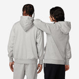 Nike Standard Issue Men's Dri-FIT Full-Zip Basketball Hoodie Dark Grey Heather/Pale Ivory