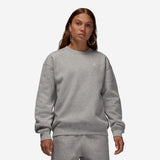 Jordan Brooklyn Fleece Women's Crew-Neck Sweatshirt Dark Grey Heather/White