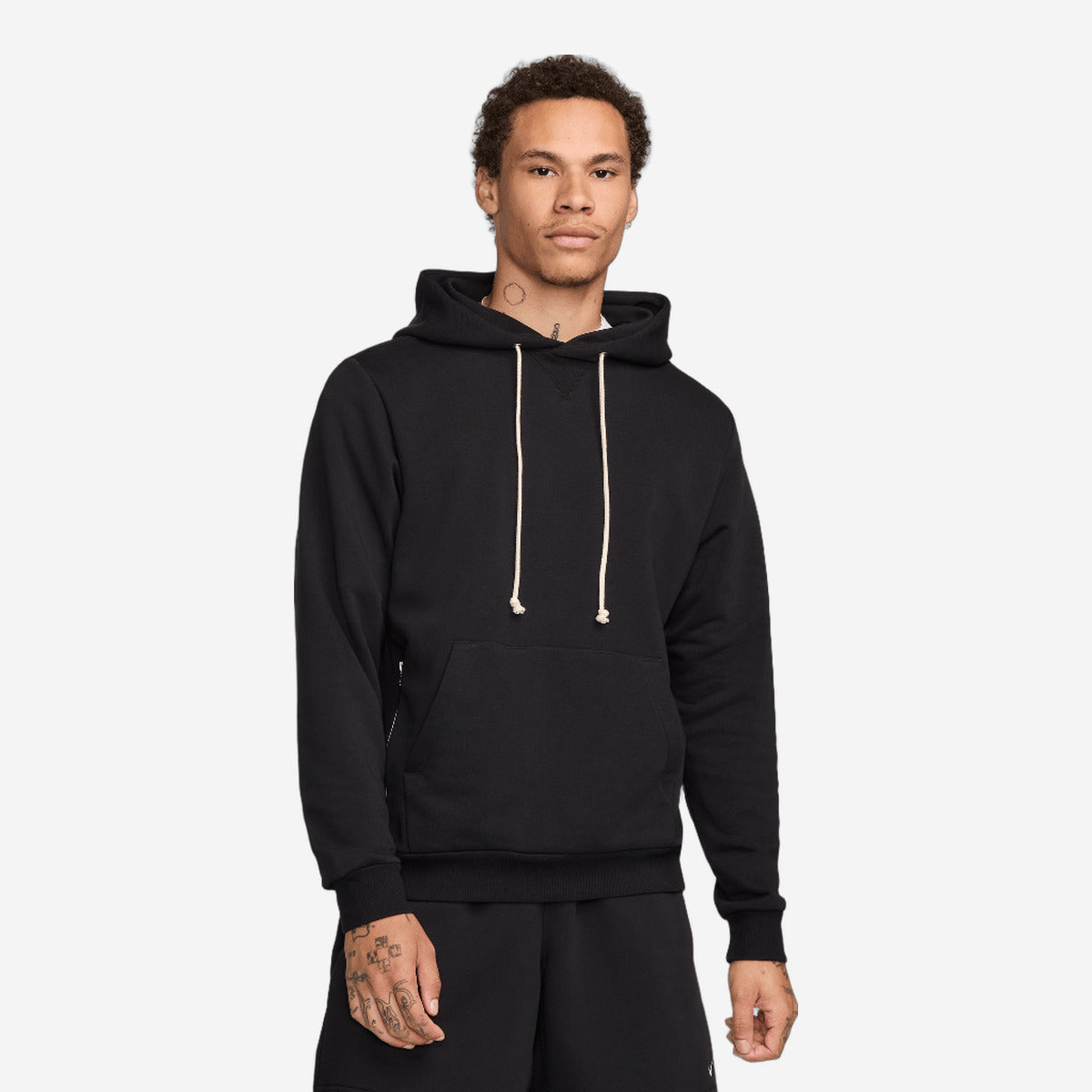 Nike Standard Issue Men's Dri-FIT Pullover Basketball Hoodie Black/Pale Ivory FZ0218-010 — Abbigliamento Nike su LAB19
