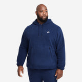 Nike Club Men's Winterized Pullover Hoodie Midnight Navy/White