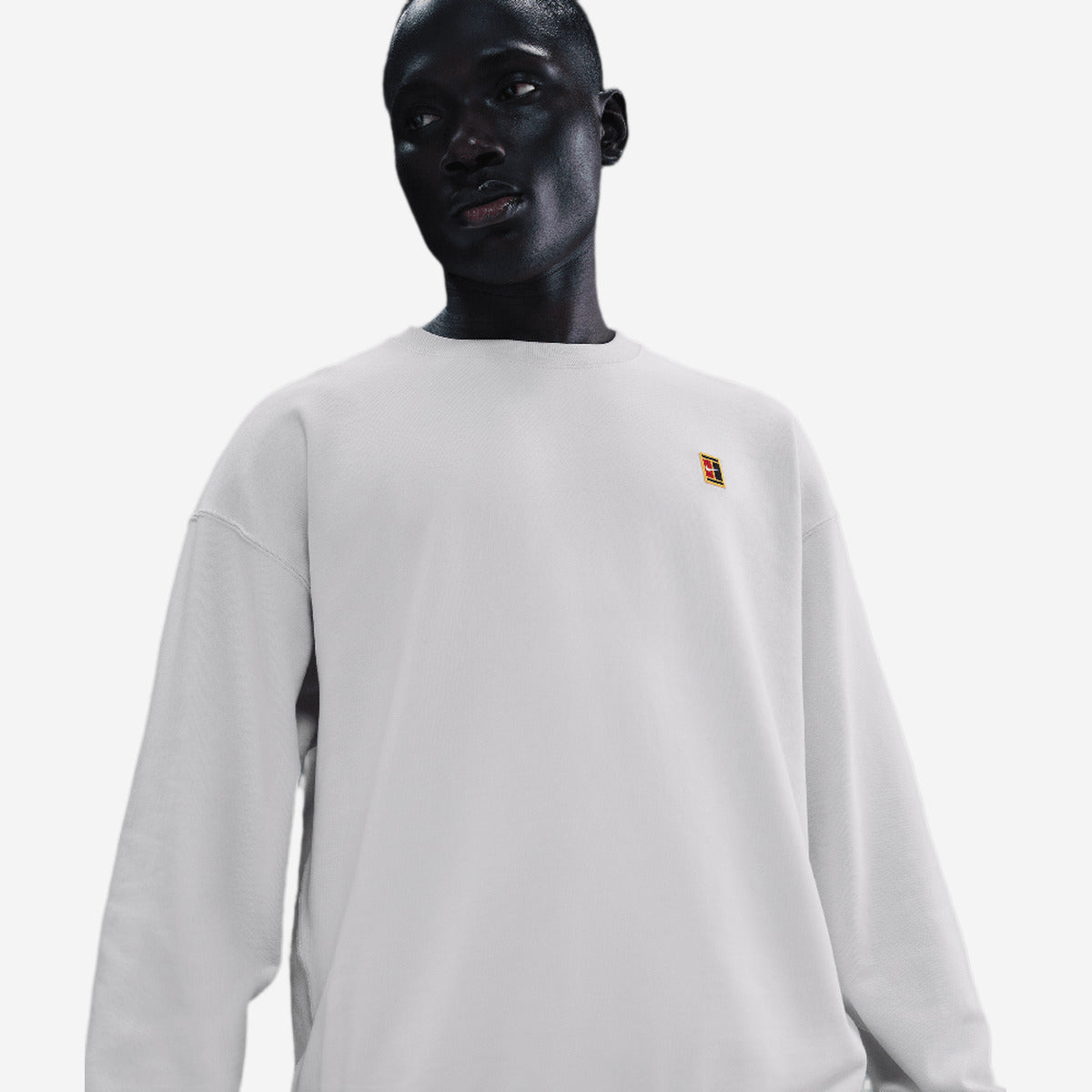 NikeCourt Men's French Terry Crewneck Top Phantom IQ6556-030 — Abbigliamento Nike su LAB19