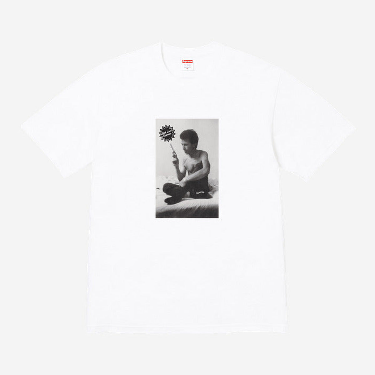 Supreme x Larry Clark Gun Tee 'White' FW26T52-WHITE — Abbigliamento Supreme su LAB19