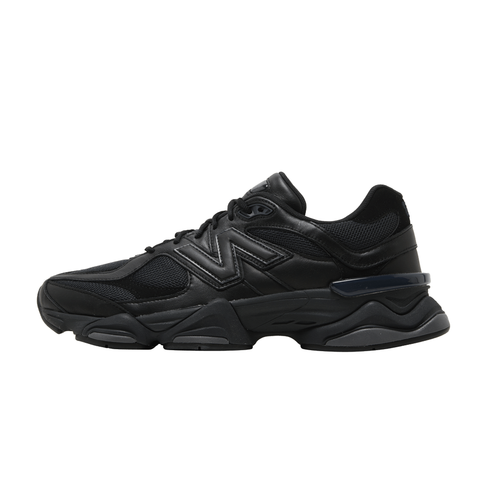 New Balance 9060 Triple Black Leather U9060NRI — Sneakers New Balance su LAB19