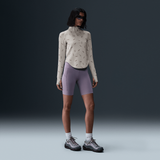 Nike Sportswear Collection Women's Slim 1/2-Zip Long-Sleeve Logo Top Light Orewood Brown/Red Sepia/Light Orewood Brown