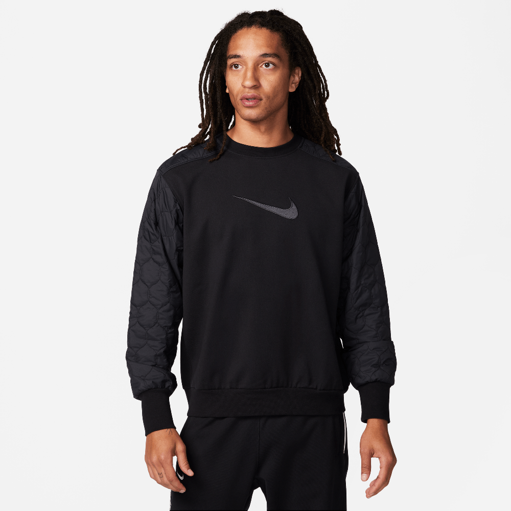 Nike Standard Issue Men's Basketball Crew-Neck Sweatshirt Black/Anthracite FN2667-010 — Abbigliamento Nike su LAB19