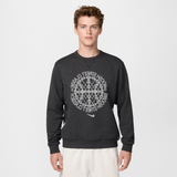 Nike Standard Issue Men's Dri-FIT Basketball Crew-Neck Sweatshirt Black/Heather/Pale Ivory