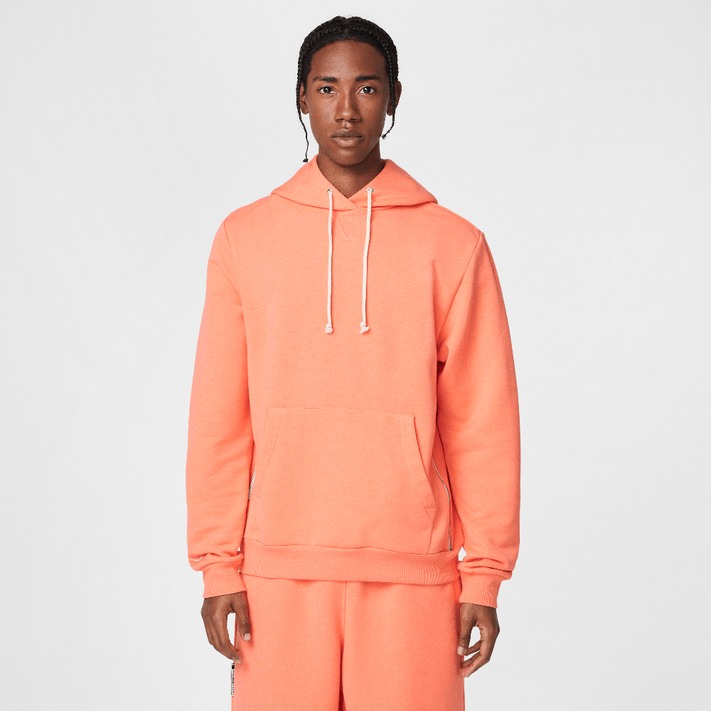 Nike Standard Issue Men's Dri-FIT Pullover Basketball Hoodie Light Wild Mango/Heather/Pale Ivory FZ0218-643 — Abbigliamento Nike su LAB19