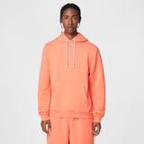 Nike Standard Issue Men's Dri-FIT Pullover Basketball Hoodie Light Wild Mango/Heather/Pale Ivory