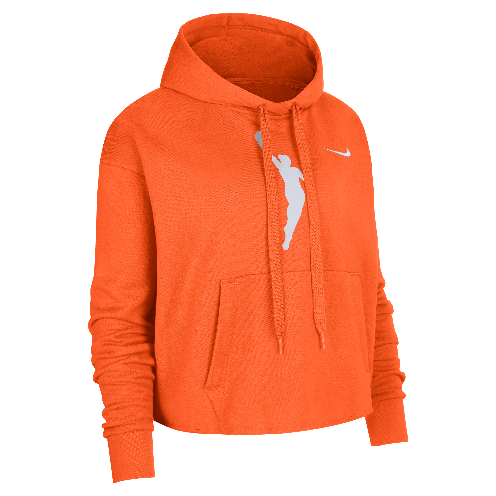 Nike Team 13 Courtside Women's Nike WNBA Cropped Pullover Hoodie Brilliant Orange/Brilliant Orange/White DV6450-820 — Abbigliamento Nike su LAB19