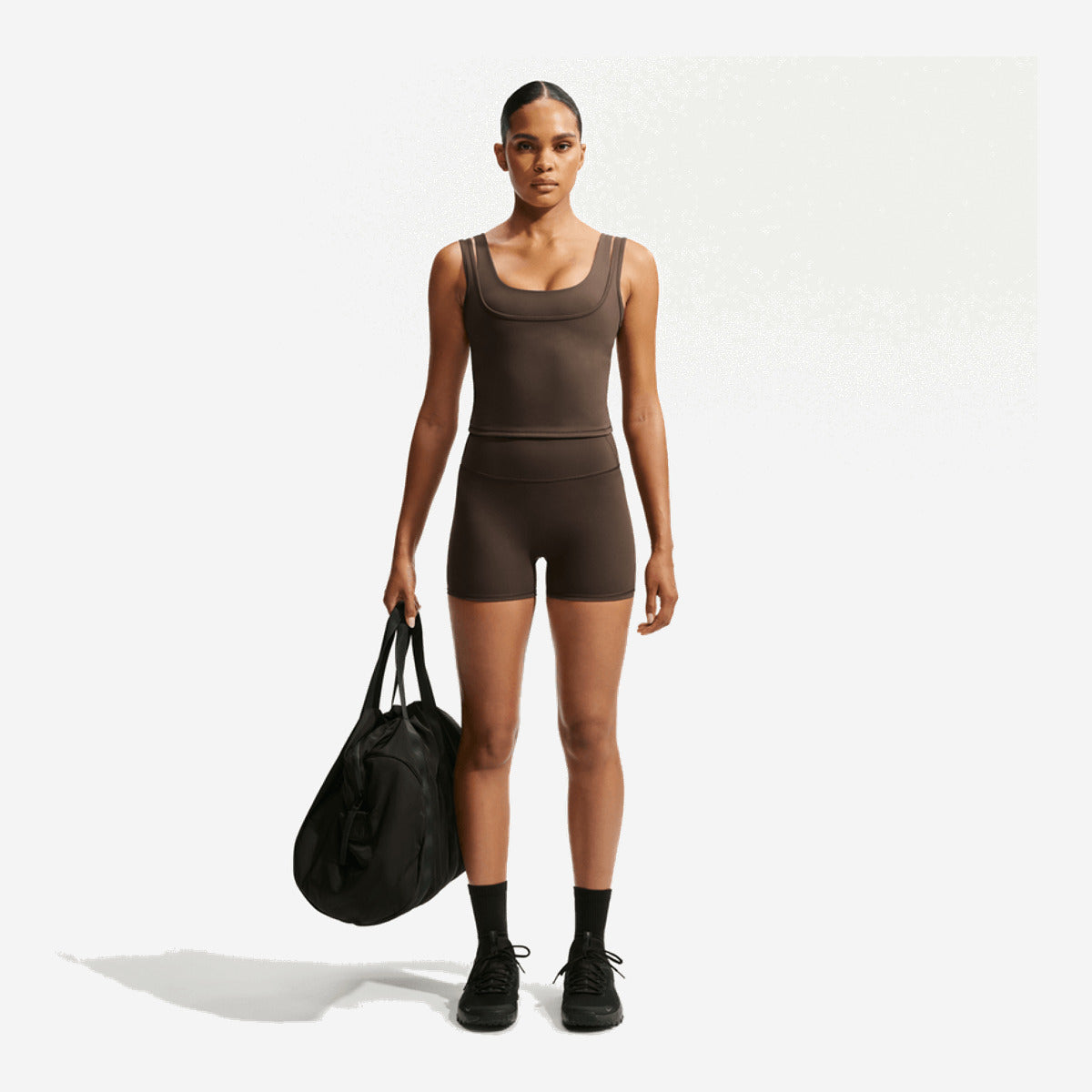 NikeSKIMS Matte Women's High-Waisted 7.5cm (approx.) Shorts NSKM Dark Sepia/NSKM Dark Sepia IU3052-233 — Abbigliamento Nike su LAB19