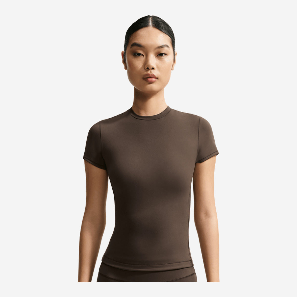 NikeSKIMS Matte Women's Padded Baby T-Shirt NSKM Dark Sepia/NSKM Dark Sepia IR5023-233 — Abbigliamento Nike su LAB19