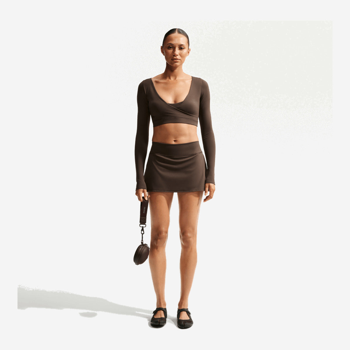 NikeSKIMS Matte Women's Skort NSKM Dark Sepia/NSKM Dark Sepia IR5036-233 — Abbigliamento Nike su LAB19