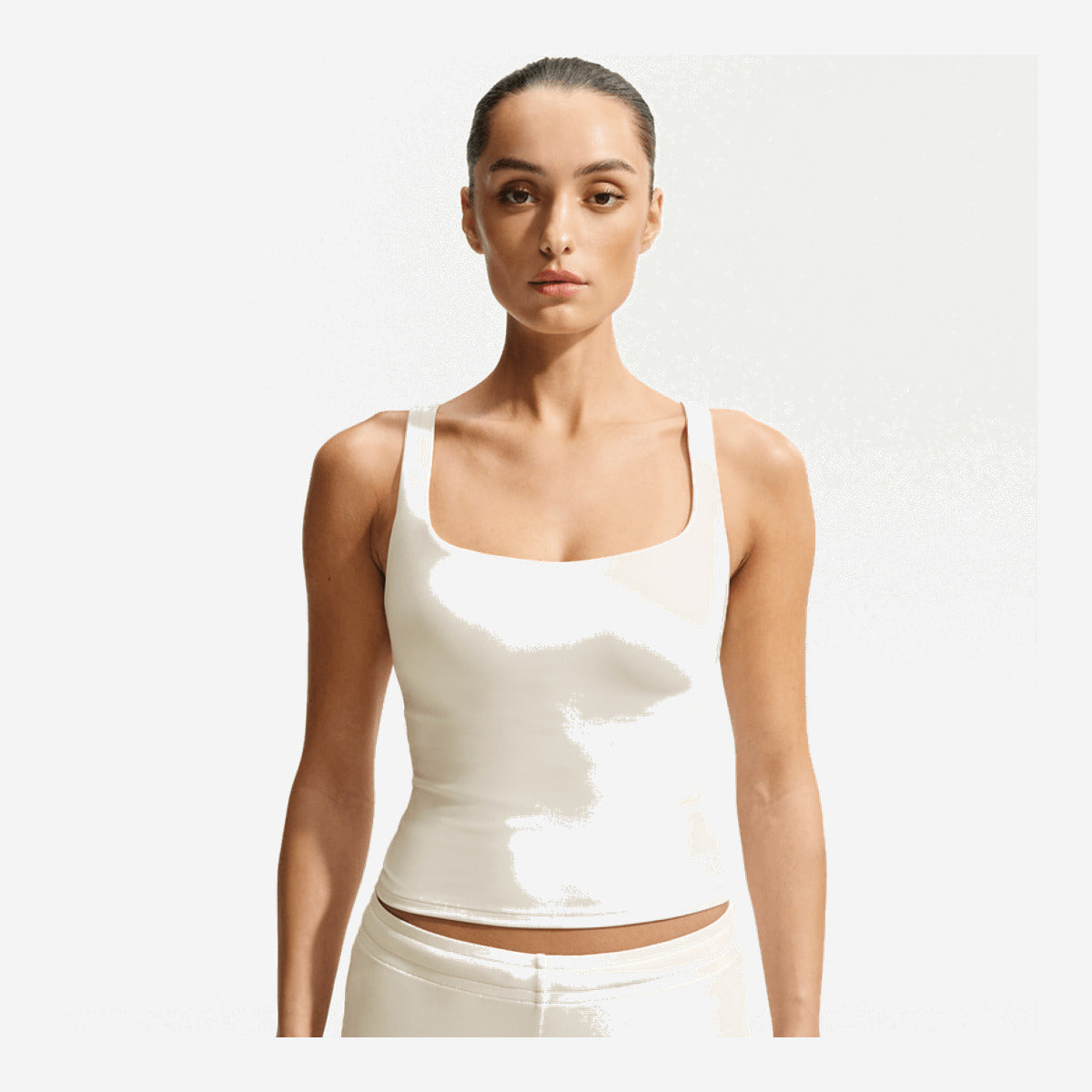 NikeSKIMS Matte Women's Square-Neck Tank NSKM Actv Ivory IR5037-108 — Abbigliamento Nike su LAB19
