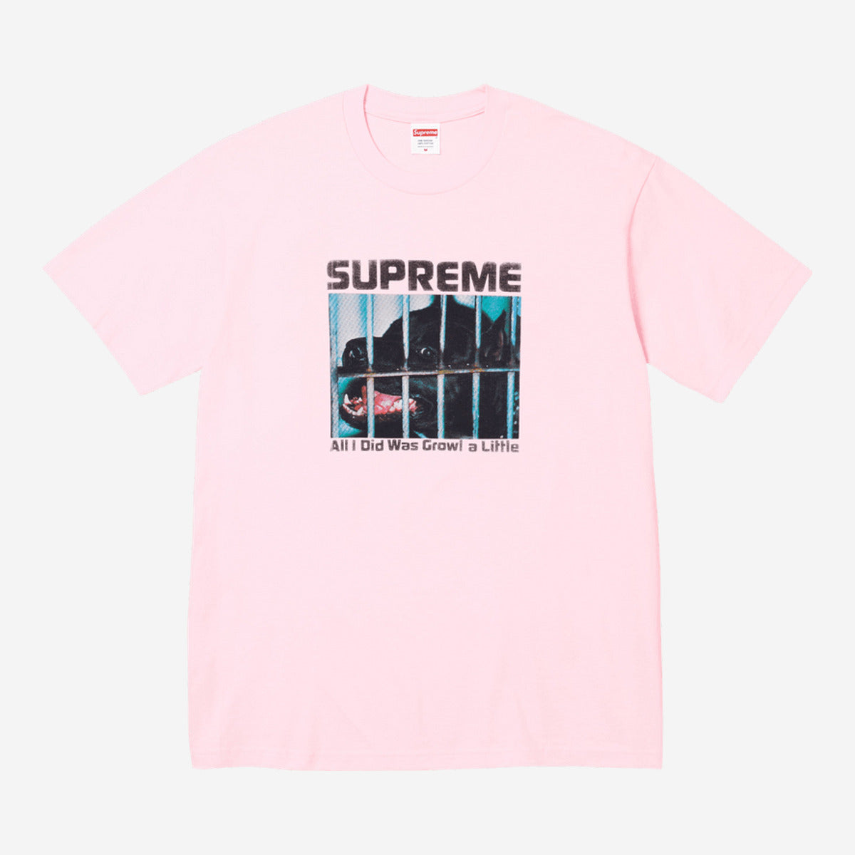 Supreme Growl Tee 'Light Pink' FW26T5-LIGHT-PINK — Abbigliamento Supreme su LAB19