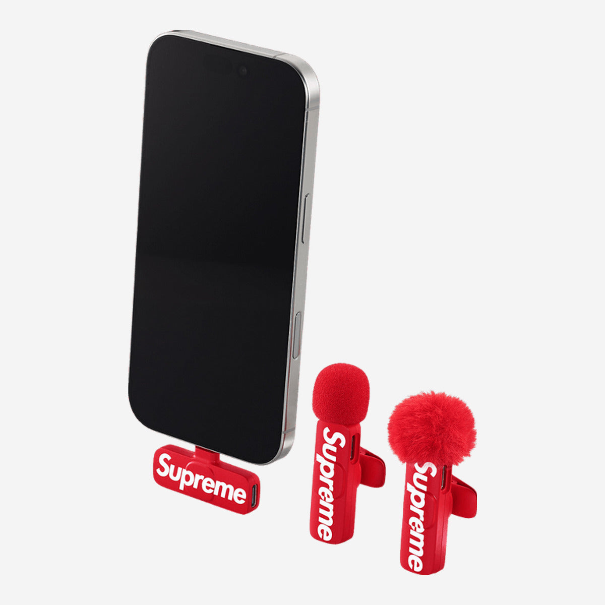 Supreme Mini Mics (Set Of 2) Red FW26A116-RED — Abbigliamento Supreme su LAB19