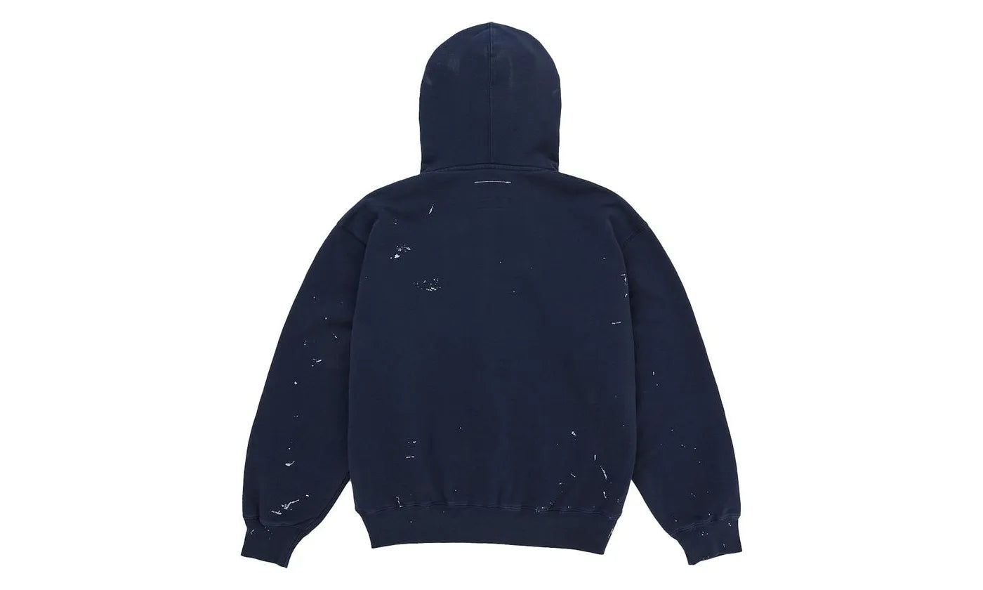 Supreme MM6 Maison Margiela Box Logo Zip Up Hooded Sweatshirt Navy - SUPR-SMMMBLZU-MULTI