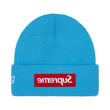 Supreme New Era Box Logo Beanie 'Cyan'
