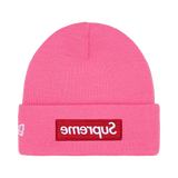 Supreme New Era Box Logo Beanie 'Magenta'