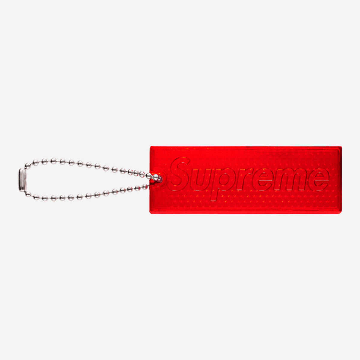 Supreme Reflective Keychain Red FW26A108-RED — Abbigliamento Supreme su LAB19