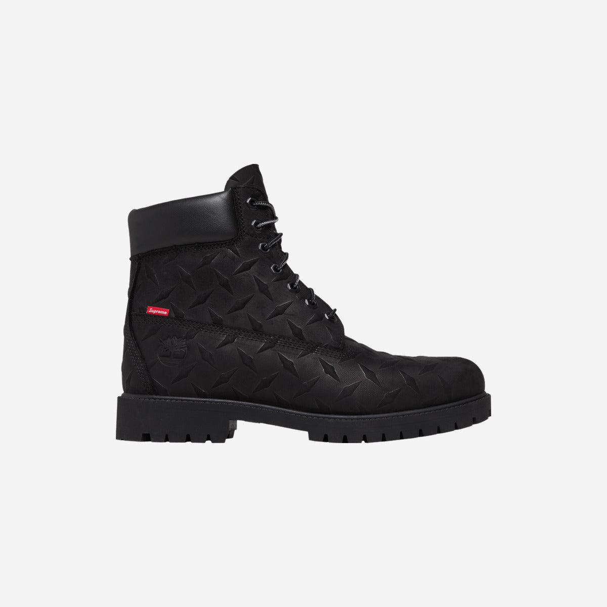 Timberland Supreme x Timberland 6 Inch Premium Waterproof Boot Embossed Diamond Plate Black TB0A6DE1-001 — Sneakers Timberland su LAB19