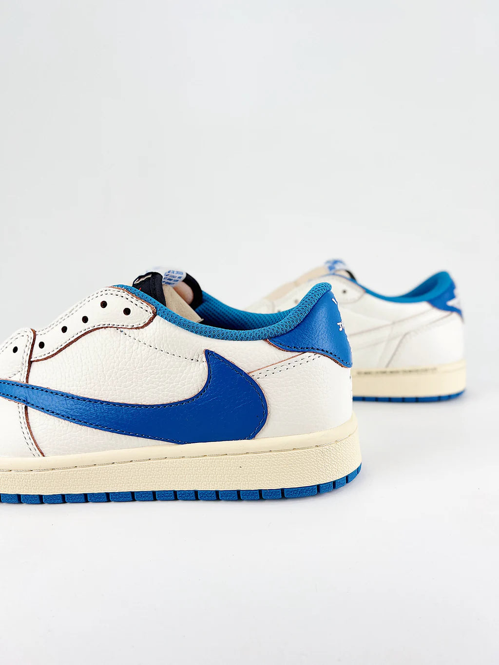 Air Jordan 1 Retro Low OG SP Fragment x Travis Scott Sail Military Blue